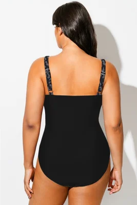 Grey Leopard Panel V Neck...