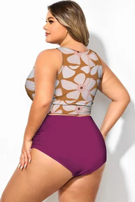 Plus size White Floral...