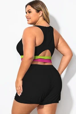 Plus Size Pink And Green...