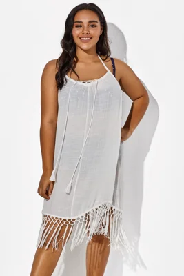 White Backless Women...