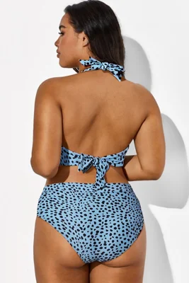 V-Neck Black Dots Printed...