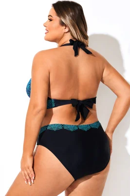 Blue Ombre Lace Print...