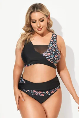 Floral Printed High Waist...