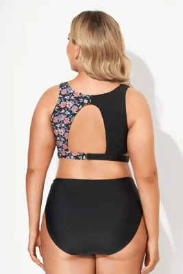 Floral Printed High Waist...