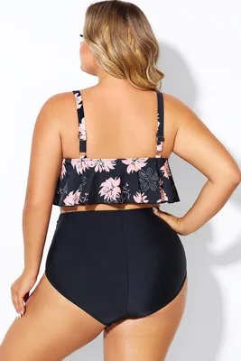 Floral Print Sexy Scoop...