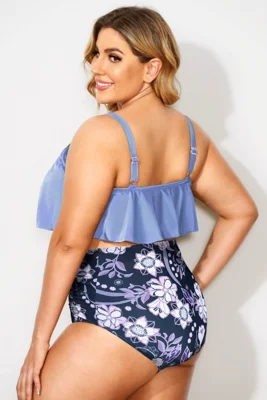 Light Blue Solid Scoop Neck...