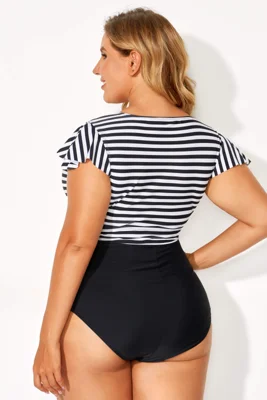 Black & White Stripe Retro...