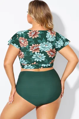 Floral Print  Retro Women...