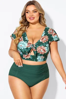 Floral Print  Retro Women...