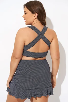 Black Checkers Pattern Knot...