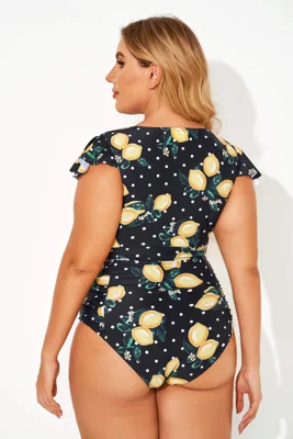 Lemon Flutter Cap Short...