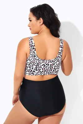 Leopard Print Knot Front...