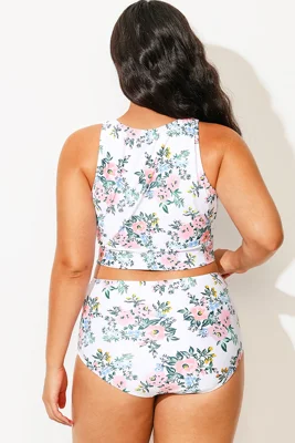 Plus Size Floral Print...