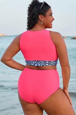 Leopard Print Stitching...