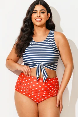 Blue & White Striped...