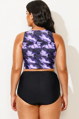 Plus Size Tie-Dye Knotted...