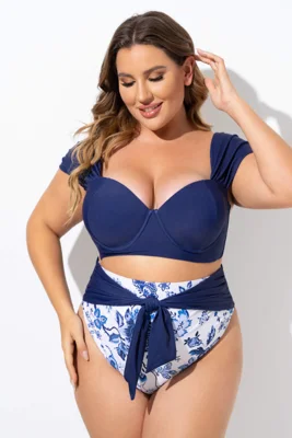 Blue Tie-Back Sweetheart...