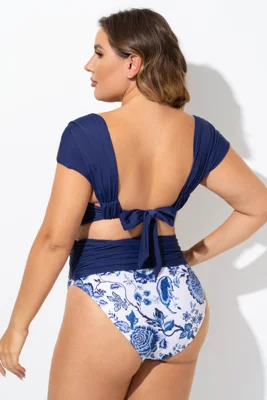 Blue Tie-Back Sweetheart...