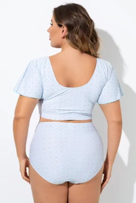 Blue Geometric Pattern...