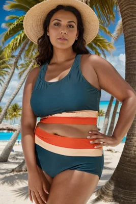 Mulit Color Wide Strap Women Bikini Top