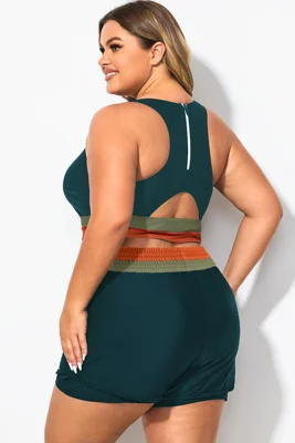 Plus Size Round Neck...