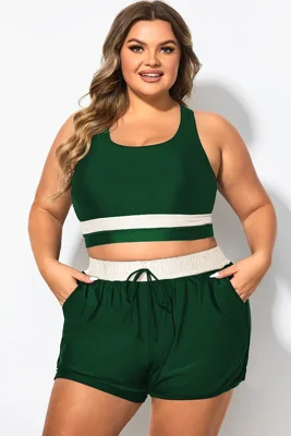 Plus Size Round Neck...