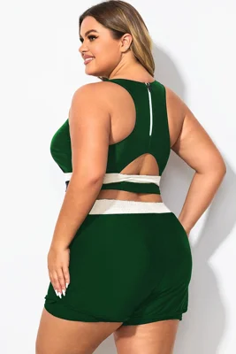 Plus Size Round Neck...