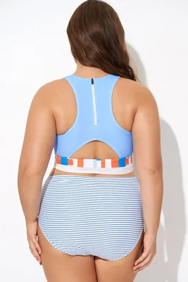 Multi-color Round Neck...