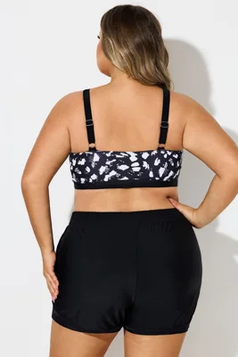 Plus Size Black＆White...