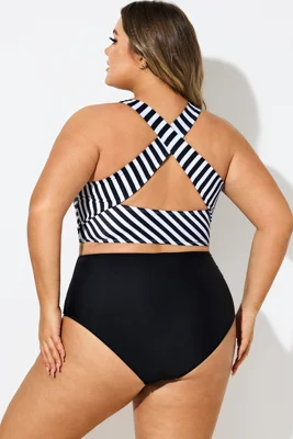 Round Neck Black & White...