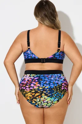 Plus Size V-Neck Neon...