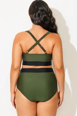 Twist Front Patchwork...