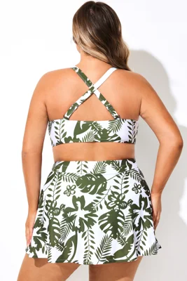 Multi Plant Print V-Neck...