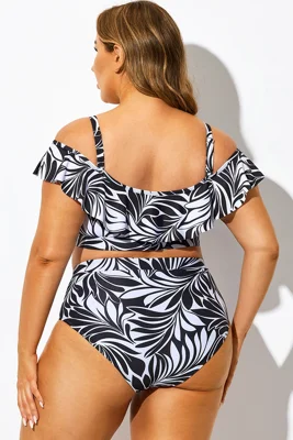 Off Shoulder Black & White...