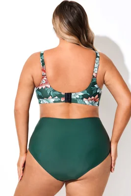 Green Floral Print Full...