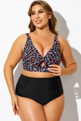 Strawberry Print V-Neck...