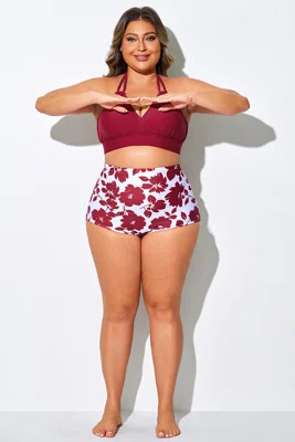 Red Floral Elegant High...