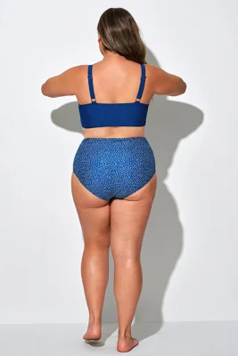 Blue High Waist Bikini...