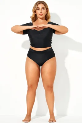 Black Elegant High Waist Women Brief