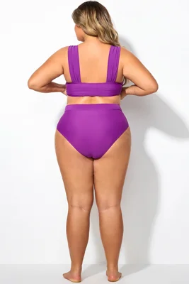 Purple High-Cut Leg Brief...