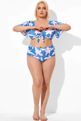 Flower Print Swim Bottom for Women