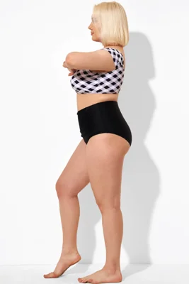 Black High Waist Women...