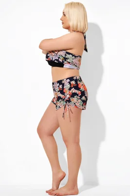 Drawstring Side Flower...