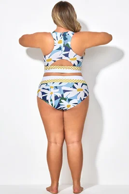 Floral Print High Waisted...