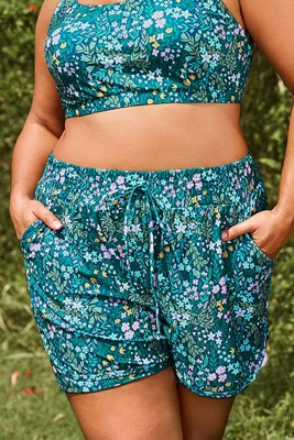 Cottage Floral Mid Waist...