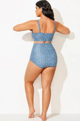 Elegant Blue Floral High...