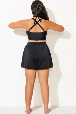 Plus Size Black Women Swim...