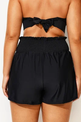 Solid Color Ruffle Trim...