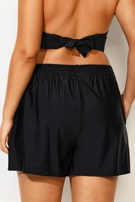 Black High Waist Sun Breeze...