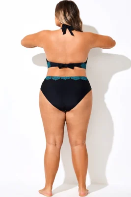 Blue Ombre Lace Print Full...